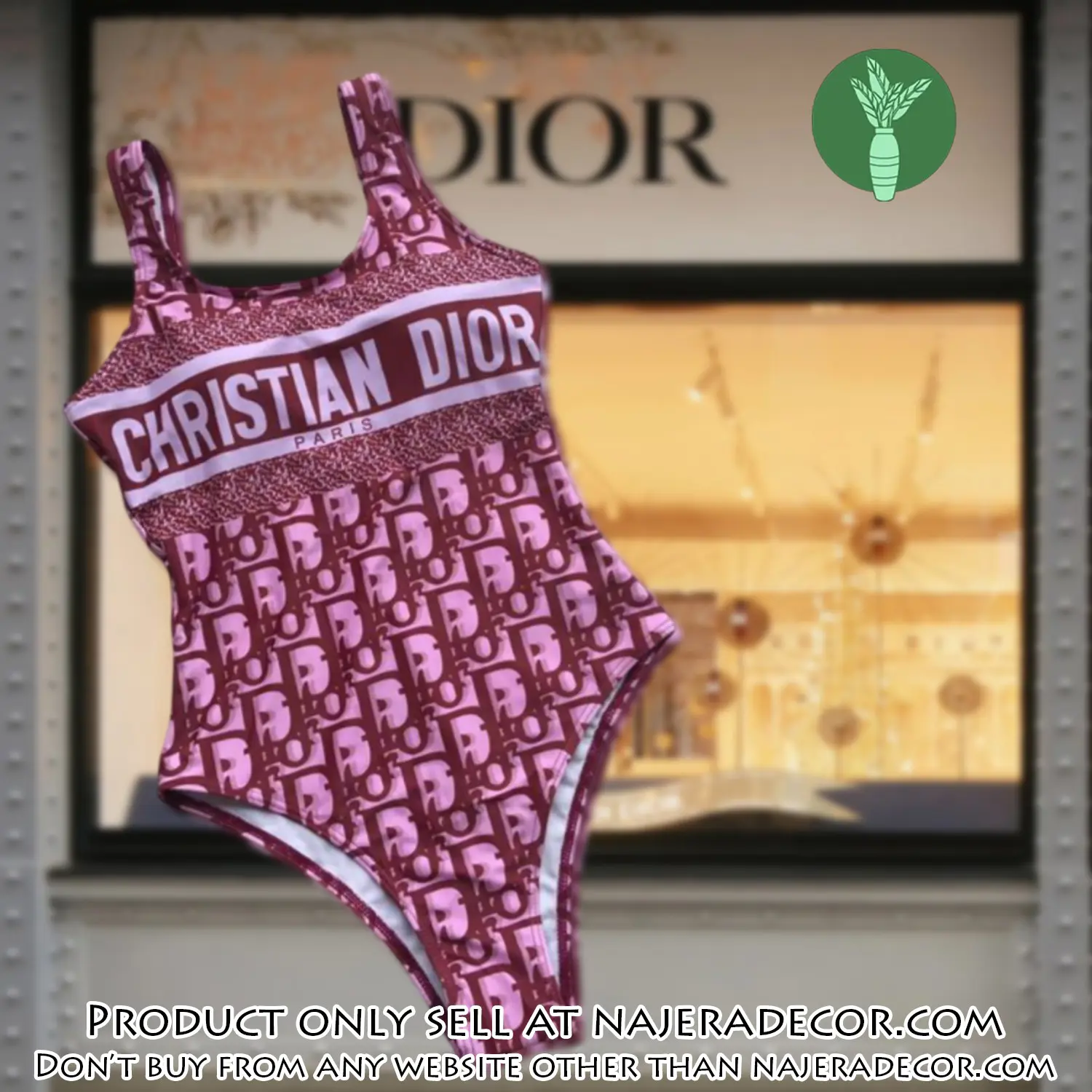 Christian dior swimwear beachwear one piece swimsuit osw1048 njr3755092